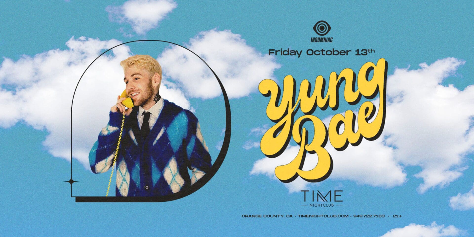 Yung Bae Concerts Near Me Live Music EDM Concert 2023Oct 13 TIME OC