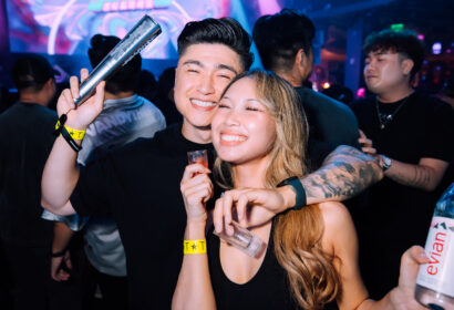 Guests Smiling at Time Nightclub