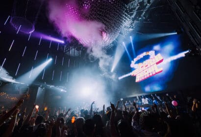 Crowd with hands up at Electrik Seoul at Time Orange County