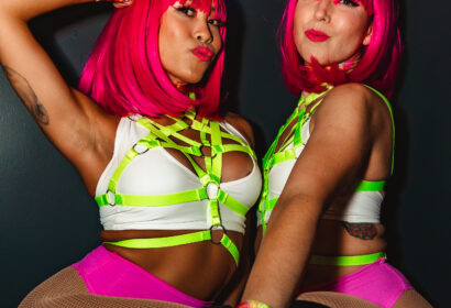 Go go dancers at Flashback at Time Nightclub