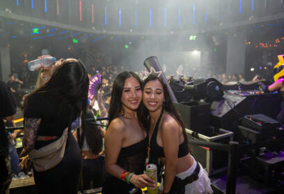 Guests posing at Time Nightclub in Orange County