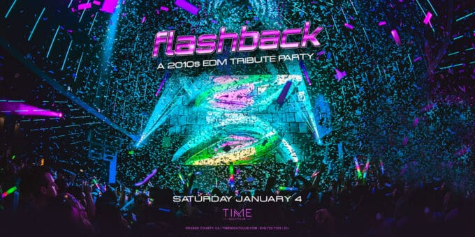 Flashback at Time Nightclub in Orange County Nightclub Event Jan 04