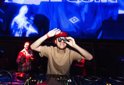 Cole Quin djing at Wuki on Halloween Night at Time Nightclub in Costa Mesa