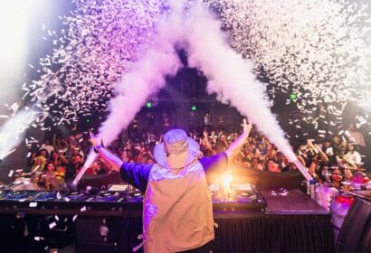 Wuki djing on Halloween Night at Time Nightclub in Costa Mesa