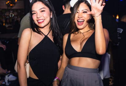 Guests posing at Wuki on Halloween Night at Time Nightclub in Costa Mesa