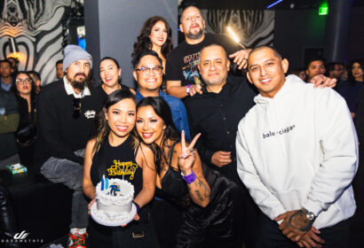 Guests posing at ATB at Time Nightclub in Costa Mesa