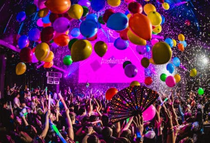 Balloon drop at Flashback at Time Nightclub in Costa Mesa, CA-45-63