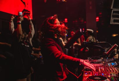 Henry Fong djing at Henry Fong's Night Market at Time Nightclub in Costs Mesa, CA