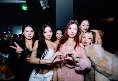 Guests posing at Oliver Heldens at Time Nightclub in Costa Mesa, CA