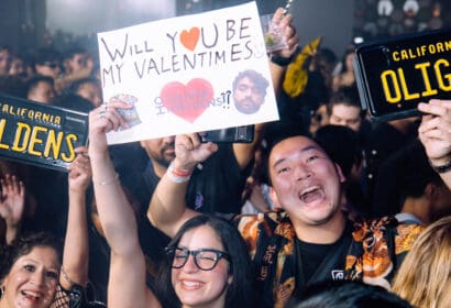 Guests posing at Oliver Heldens at Time Nightclub in Costa Mesa, CA