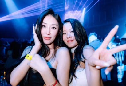 Guests posing at Oliver Heldens at Time Nightclub in Costa Mesa, CA