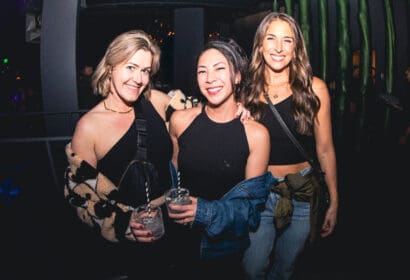 Guests posing at Kyle Watson at Time Nightclub in Costa Mesa, CA