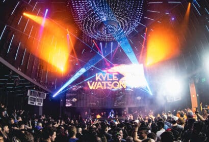 Kyle Watson djing at Time Nightclub in Costa Mesa, CA