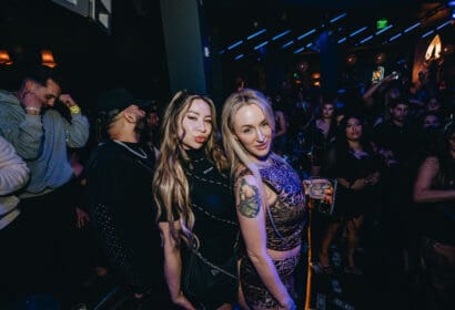 Guests posing at OhGeesy + DJ Vision at Time Nightclub in Costa Mesa, CA