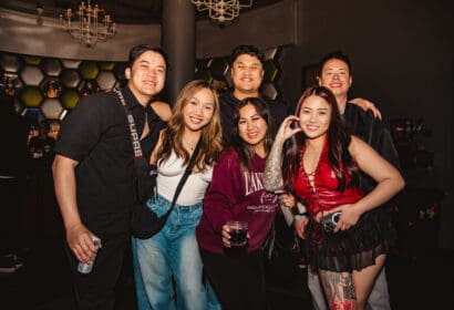 Guests posing at R3HAB at Time Nightclub in Costa Mesa, CA