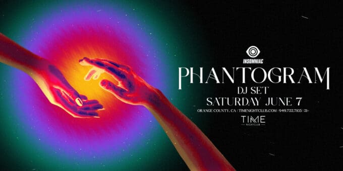 Phantogram at Time Nightclub in Orange County Nightclub Event Flyer June 7