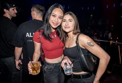Guests posing at Noizu at Time Nightlclub in Costa Mesa, CA