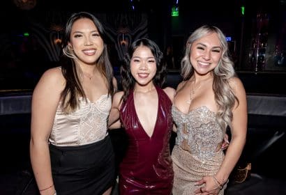 Guests posing at Noizu at Time Nightlclub in Costa Mesa, CA