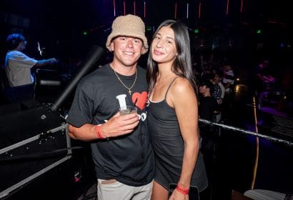 Guests posing at Noizu at Time Nightlclub in Costa Mesa, CA