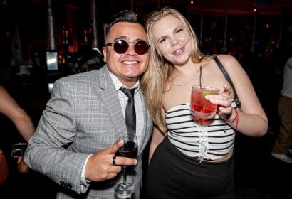 Guests posing at Noizu at Time Nightlclub in Costa Mesa, CA
