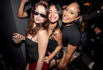 Guests posing at Noizu at Time Nightlclub in Costa Mesa, CA