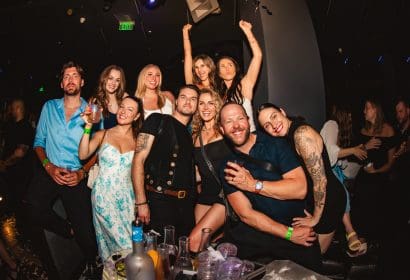 Guests posing at Phantogram at Time Nightclub in Costa Mesa, CA