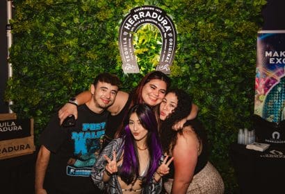 Guests posing at J. Worra at Time Nightclub in Costa Mesa, CA