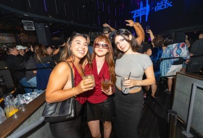 Guests posing at Markus Schulz at Time Nightclub in Costa Mesa, CA