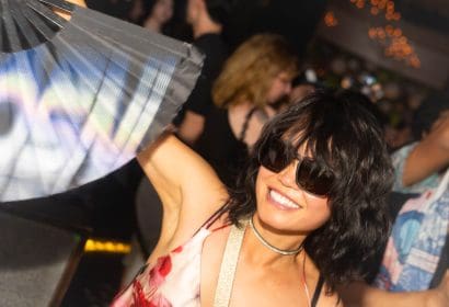 Guests posing at Markus Schulz at Time Nightclub in Costa Mesa, CA