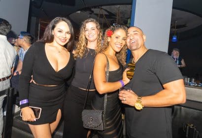 Guests posing at Markus Schulz at Time Nightclub in Costa Mesa, CA